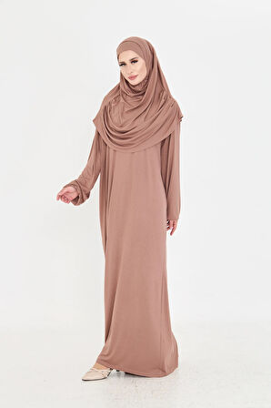 Vizon İki Parça Namaz Elbisesi Viskon Düz 2504_10