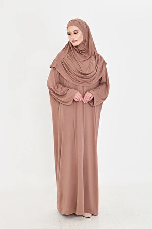 Vizon İki Parça Namaz Elbisesi Viskon Düz 2504_10