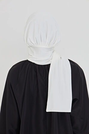 Krem Pratik Hazır Geçmeli Tesettür Bone Sandy Boyunluklu Çıtçıtlı 2505_40