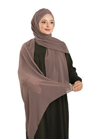 Vizon Pratik Hazır Geçmeli Bone Şal Şifon Drapeli 2507_10