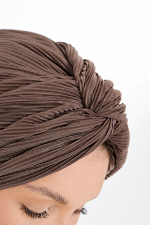 Vizon Çapraz Büzgülü Tesettür Bone Fukuro Piliseli 2512_10