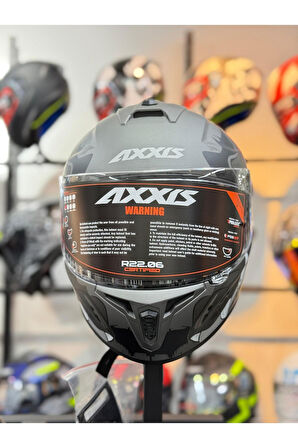 AXXIS DRAKEN S TROOPER D2 MATT GREY KASK