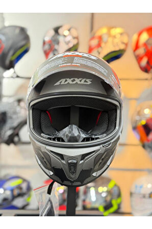 AXXIS DRAKEN S TROOPER D2 MATT GREY KASK