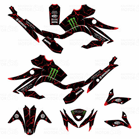 Mondial Drift 125 L Monster Kaplama Seti
