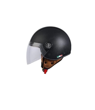 Sway Sw 701 Deri Mat Siyah Kask