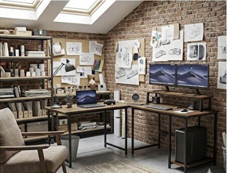  250-C Ceviz l tipi Çalışma Oyun masası