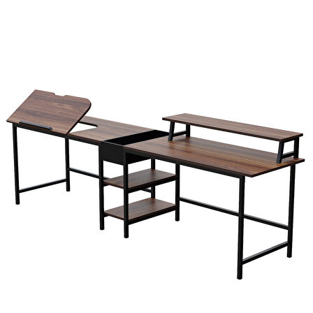  530-C Bilgisayar Masası, Ekstra Uzun İki Kişilik Masa, Oyun Masa