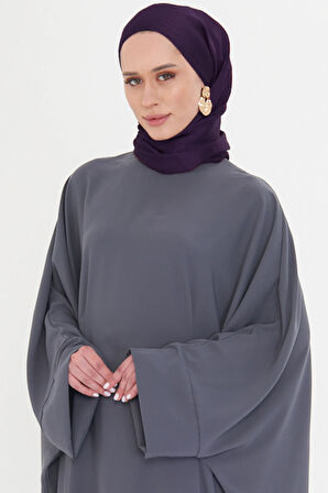 Mürdüm Düz Klasik Şal Turlu Polyester Lüx Janjan 202126_07