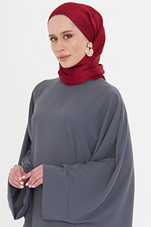 Bordo Düz Klasik Şal Turlu Polyester Lüx Janjan 202126_16