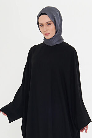 Antrasit Düz Klasik Şal Turlu Polyester Lüx Janjan 202126_25