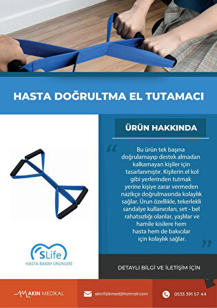 SLİFE-X HASTA DOĞRULTMA EL TUTAMACI 