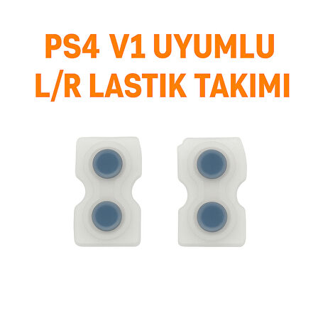PS4 V1 KOLLAR İLE UYUMLU  L/R LASTİK TAKIMI (1 TAKIM 2 ADET)