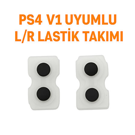 PS4 V1 KOLLAR İLE UYUMLU  L/R LASTİK TAKIMI (1 TAKIM 2 ADET)