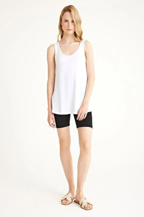 2 Adet A Kesim Rahat Kalıp Basic Kalın Askılı Atlet Tişört