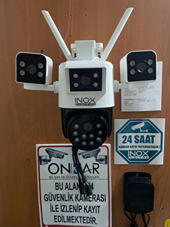 INOX-X104 4X3MP DÖRT KAMERALI WİFİ PTZ GÜVENLİK KAMERASI