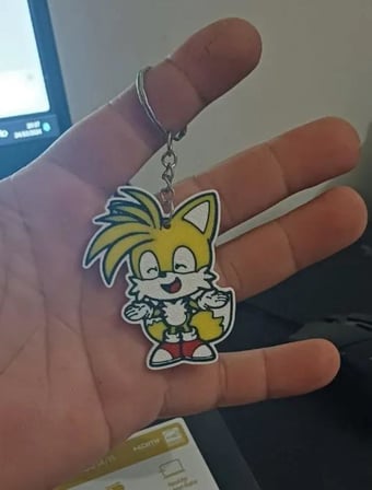Tails Sevimli Figür Karakter Anahtarlık