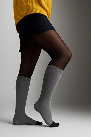 3 Adet Burunsuz Basic Pamuk İçerikli Yoga Tozluk