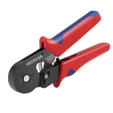 electroon HSC8 6-6A Terminal Sıkma Pensesi 0.25-6mm2 Awg23-10 +300Parça Kablo Pabucu Set