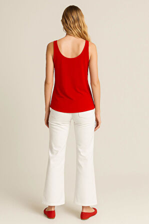 5 Adet A Kesim Pamuklu Kalın Askılı Atlet Tişört