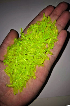 Eagenset Neon Ultraviyole Uv Yumuşak Silikon Sarı 50 Adet 1,3 cm. Delik: 2mm