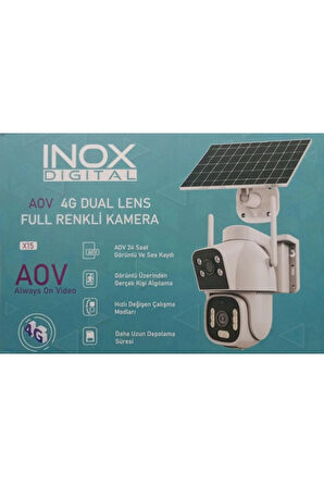 İnox x15 İki Kameralı Surekli Kayıt, 4G Bataryalı