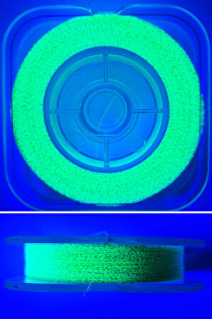 Eagenset Ultraviyole UV Neon Sarı Damla Kristal Sedef Çapari Simi Makarada