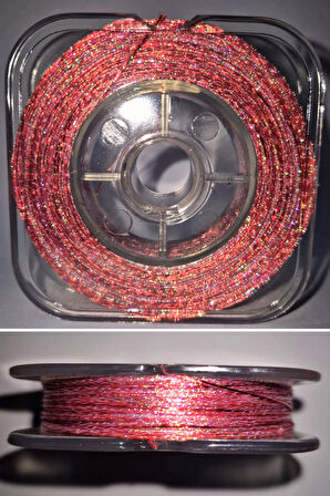 Eagenset Hazır Çapari Kombini Ultraviyole Uv Neon Kırmızı Makarada
