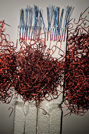 Eagenset Çapari İstavrit Çaparisi, 30x12 Beden, Mavi - Fuşya Sim, 11 No Kırmızı İğne, 10 İğneli, 2li Paket