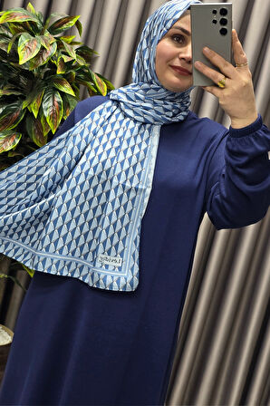 Kadın Büyük Beden Hakim Yaka Fitilli Nevra Elbise 