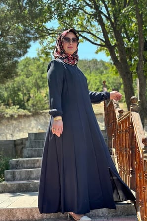 Kadın Giyim Büyük Beden Tesettür 16 Parça Mevlana Ferace 