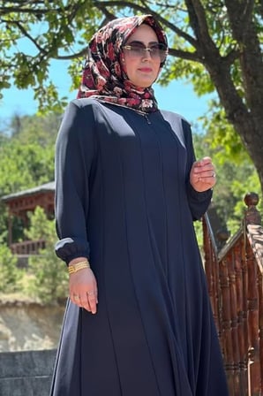 Kadın Giyim Büyük Beden Tesettür 16 Parça Mevlana Ferace 