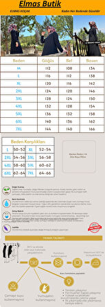 Kadın Giyim Büyük Beden Tesettür 16 Parça Mevlana Ferace 