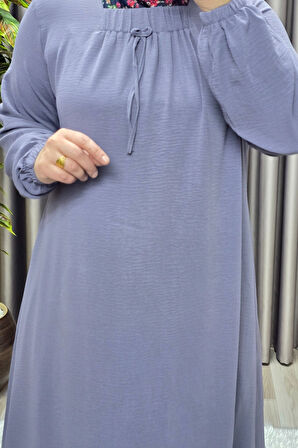 Kadın Tesettür Büyük Beden Giyim Aerobin Elbise 