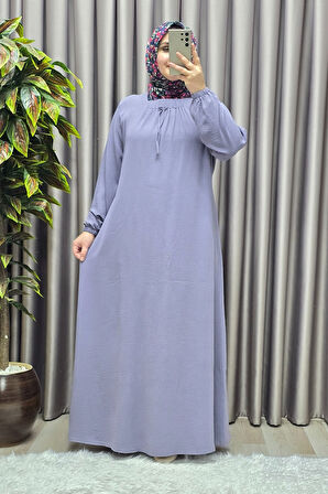 Kadın Tesettür Büyük Beden Giyim Aerobin Elbise 