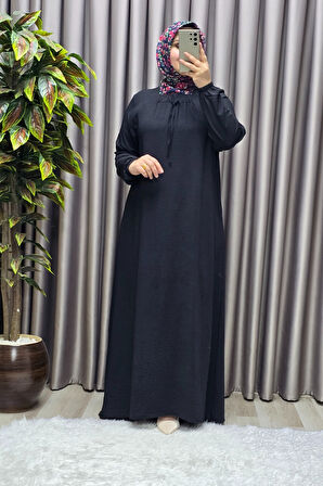Kadın Tesettür Büyük Beden Giyim Aerobin Elbise 