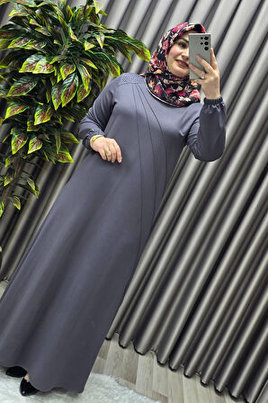 Kadın Tesettür Giyim Büyük Beden Şeyda Elbise 