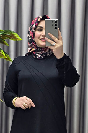 Kadın Tesettür Giyim Büyük Beden Şeyda Elbise 