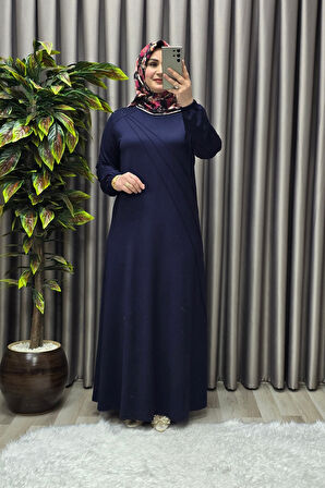 Kadın Tesettür Giyim Büyük Beden Şeyda Elbise 