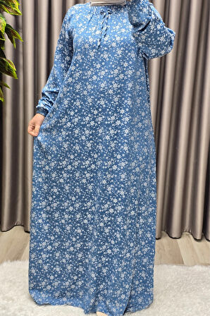 Kadın Tesettür Giyim Büyük Beden Tansel Keten Nida 2 Elbise