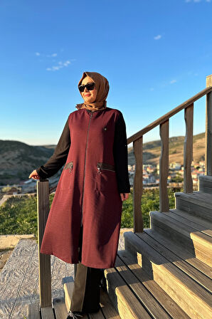 Kadın Tesettür Giyim Büyük Beden Ottoman Yelek 