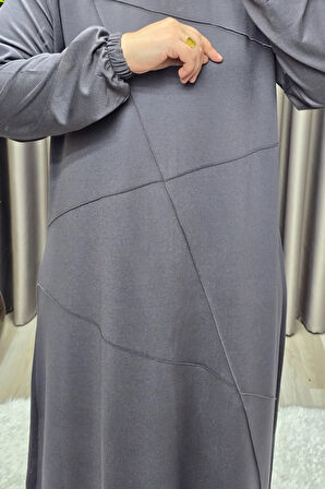 Kadın Tesettür Giyim Büyük Beden Çimalı Elbise 