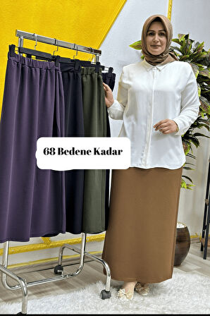 Kadın Tesettür Giyim Büyük Beden Ottoman Etek 