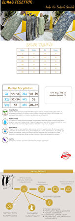 Kadın Tesettür Giyim Büyük Beden Yaprak Desenli Tam Robalı Elbise 