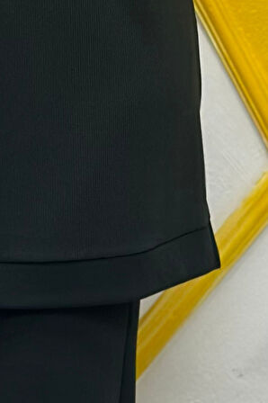 Kadın Tesettür Giyim Büyük Beden Pantolonlu Ecrin İkili Takım 