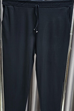 Kadın Tesettür Giyim Büyük Beden Fitilli Örme Pantolon 