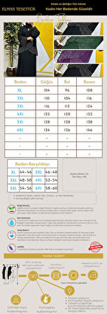 Kadın Tesettür Giyim Büyük Beden Çarpraz Taşlı Abiye 