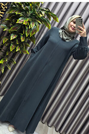 Kadın Tesettür Giyim Büyük Beden Hürrem Kol Ferace 