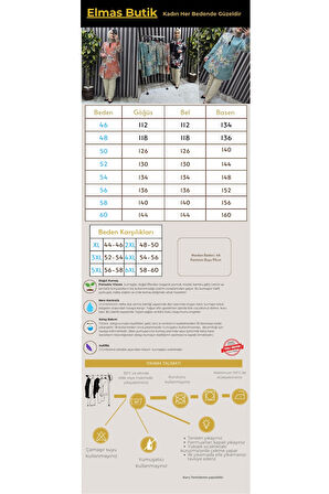 Kadın Tesettür Giyim Büyük Beden Palmiye Desen Tunik 