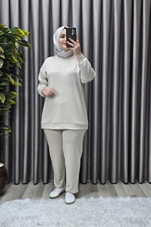 Kadın Giyim Büyük Beden Spor İkili Takım 