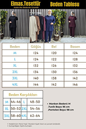 Kadın Giyim Büyük Beden Spor İkili Takım 